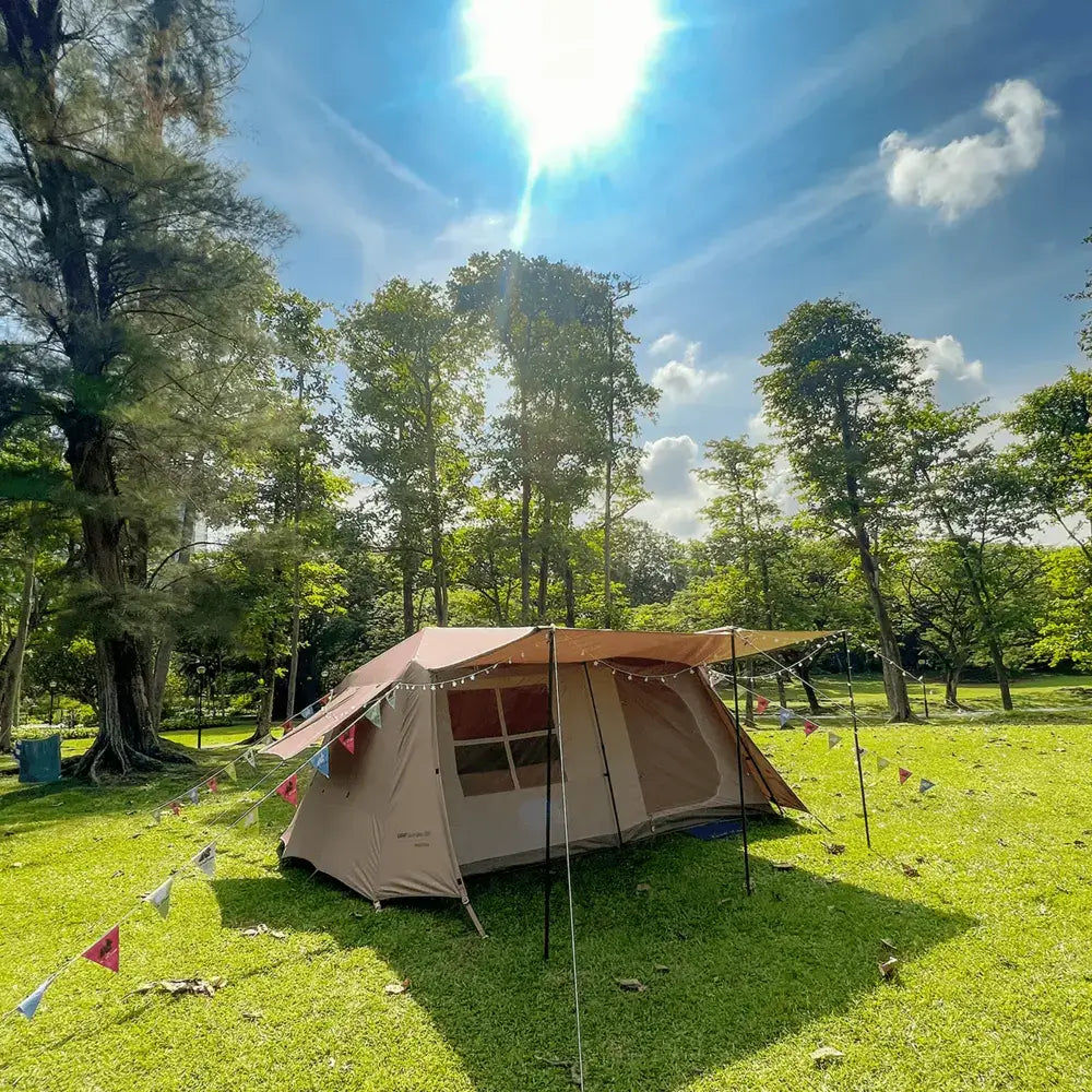 All-in-one glamping rental solution in Singapore with spacious and luxurious tents.