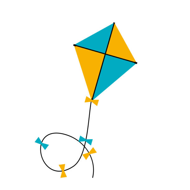 Colorful Kite Flying High - Perfect Addition to Your Tent, Camp, and Glamp Rental Adventure.